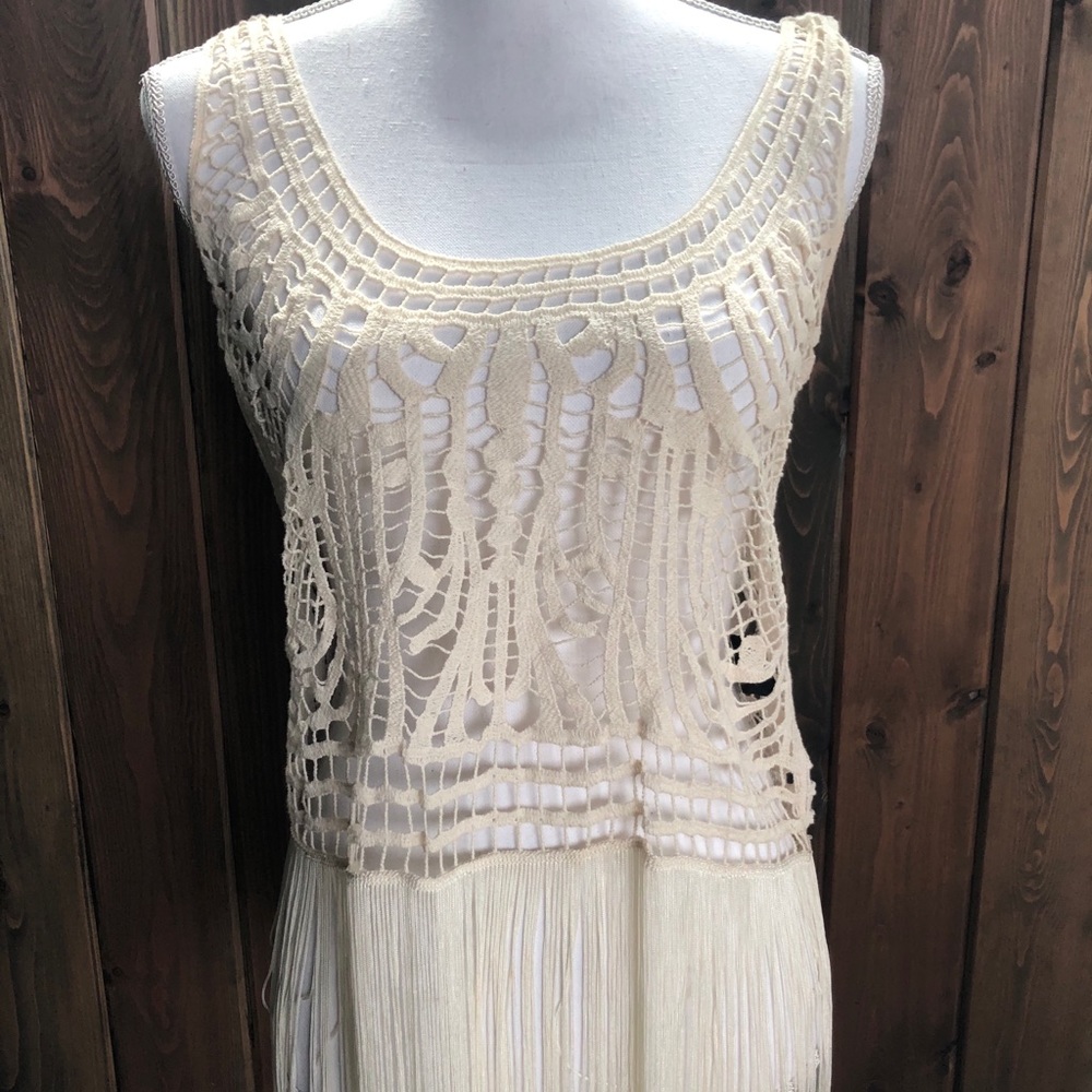 Lacey cream top